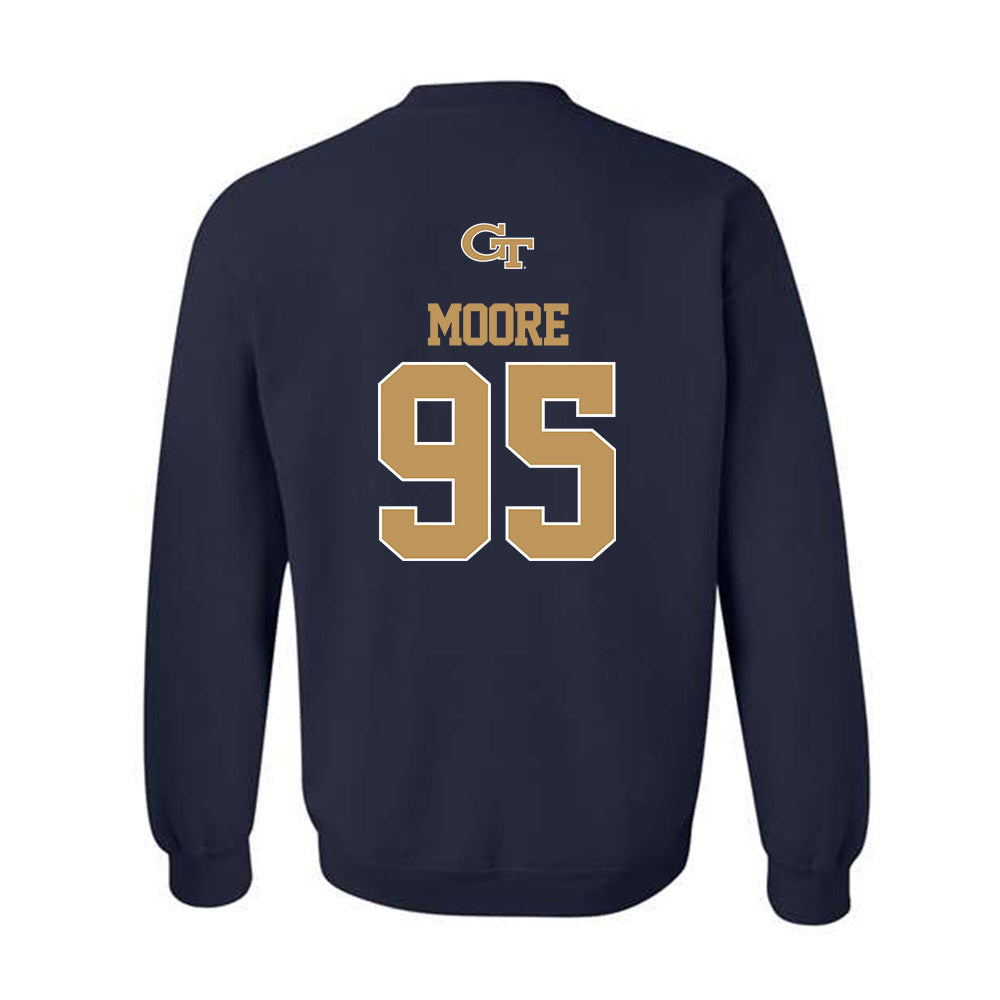 Georgia Tech - NCAA Football : Jason Moore - Classic Shersey Crewneck Sweatshirt-1