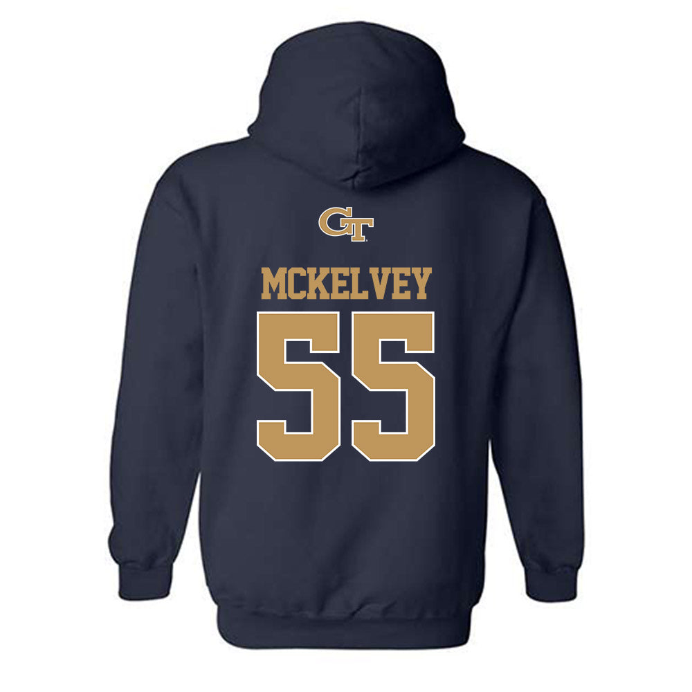 Georgia Tech - NCAA Baseball : Adam Mckelvey - Classic Shersey Hooded Sweatshirt-1