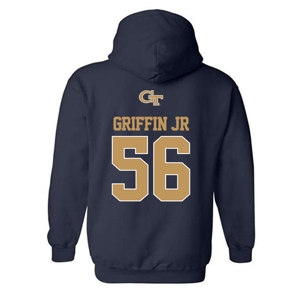 Georgia Tech - NCAA Football : Tim Griffin Jr - Classic Shersey Hooded Sweatshirt-1