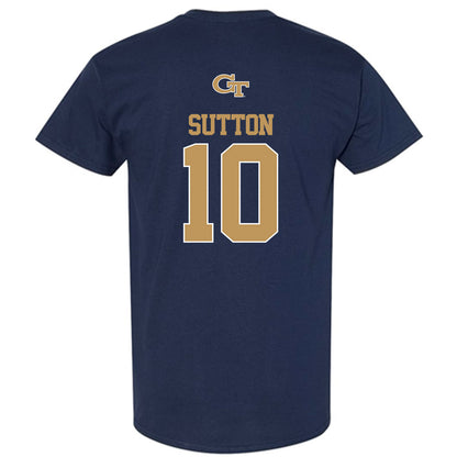 Georgia Tech - NCAA Men's Basketball : Darrions Sutton - Classic Shersey T-Shirt-1
