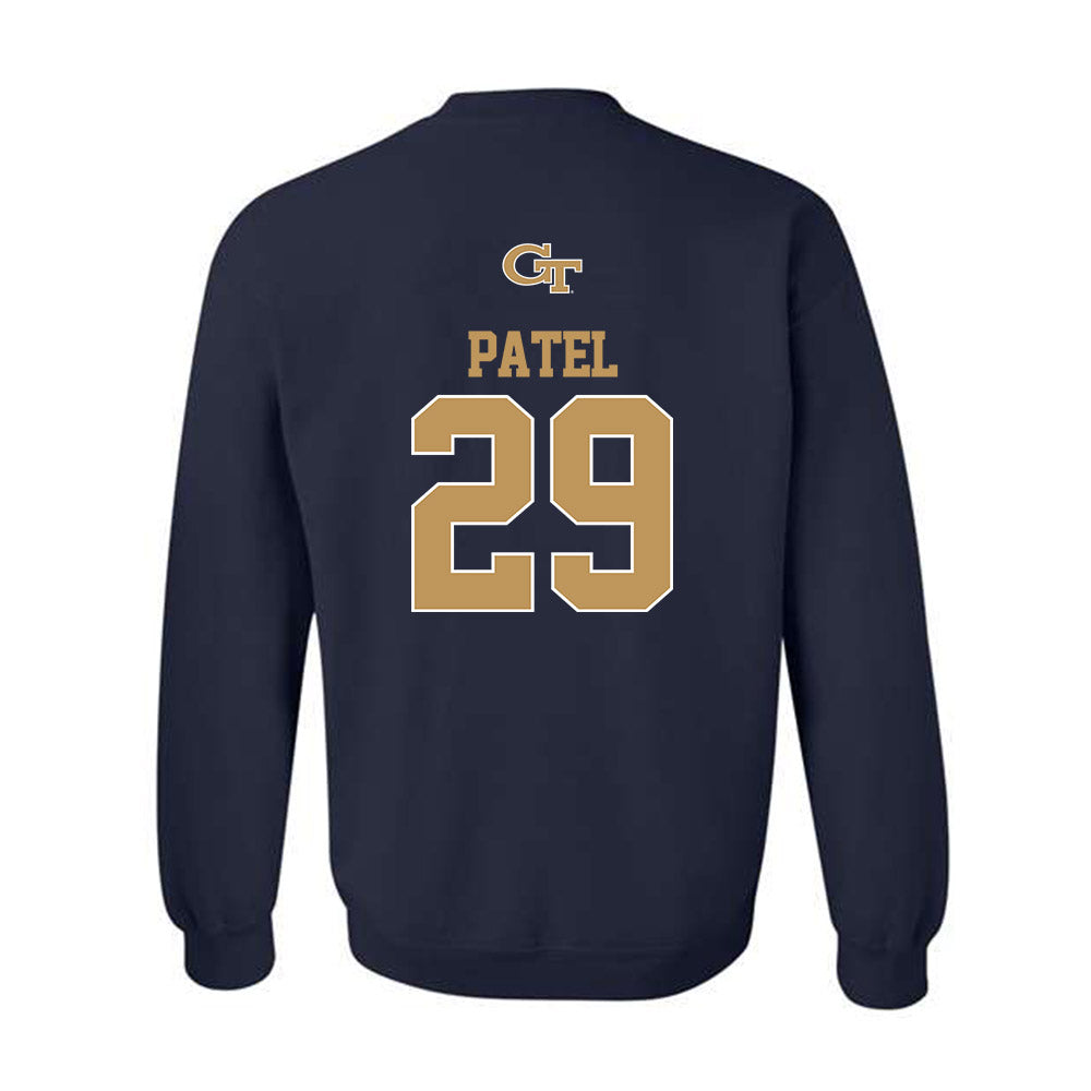 Georgia Tech - NCAA Baseball : Mason Patel - Classic Shersey Crewneck Sweatshirt-1
