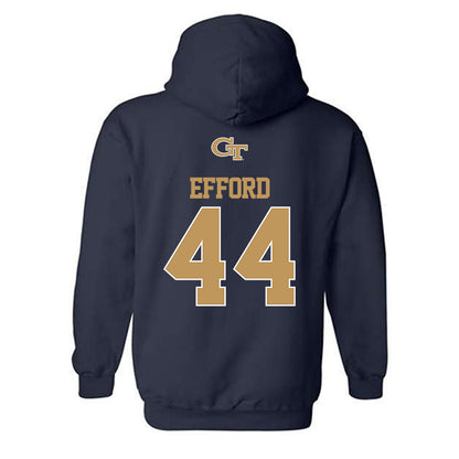 Georgia Tech - NCAA Football : Kyle Efford - Classic Shersey Hooded Sweatshirt-1