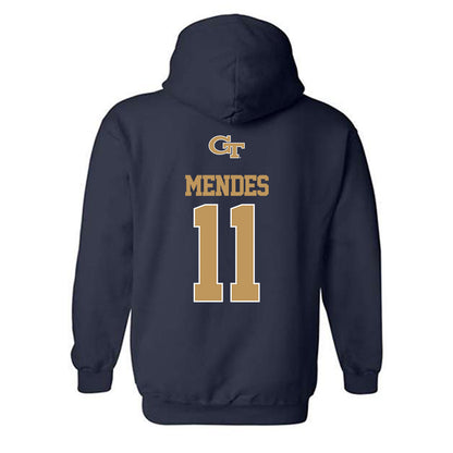 Georgia Tech - NCAA Women's Volleyball : Larissa Mendes - Classic Shersey Hooded Sweatshirt-1