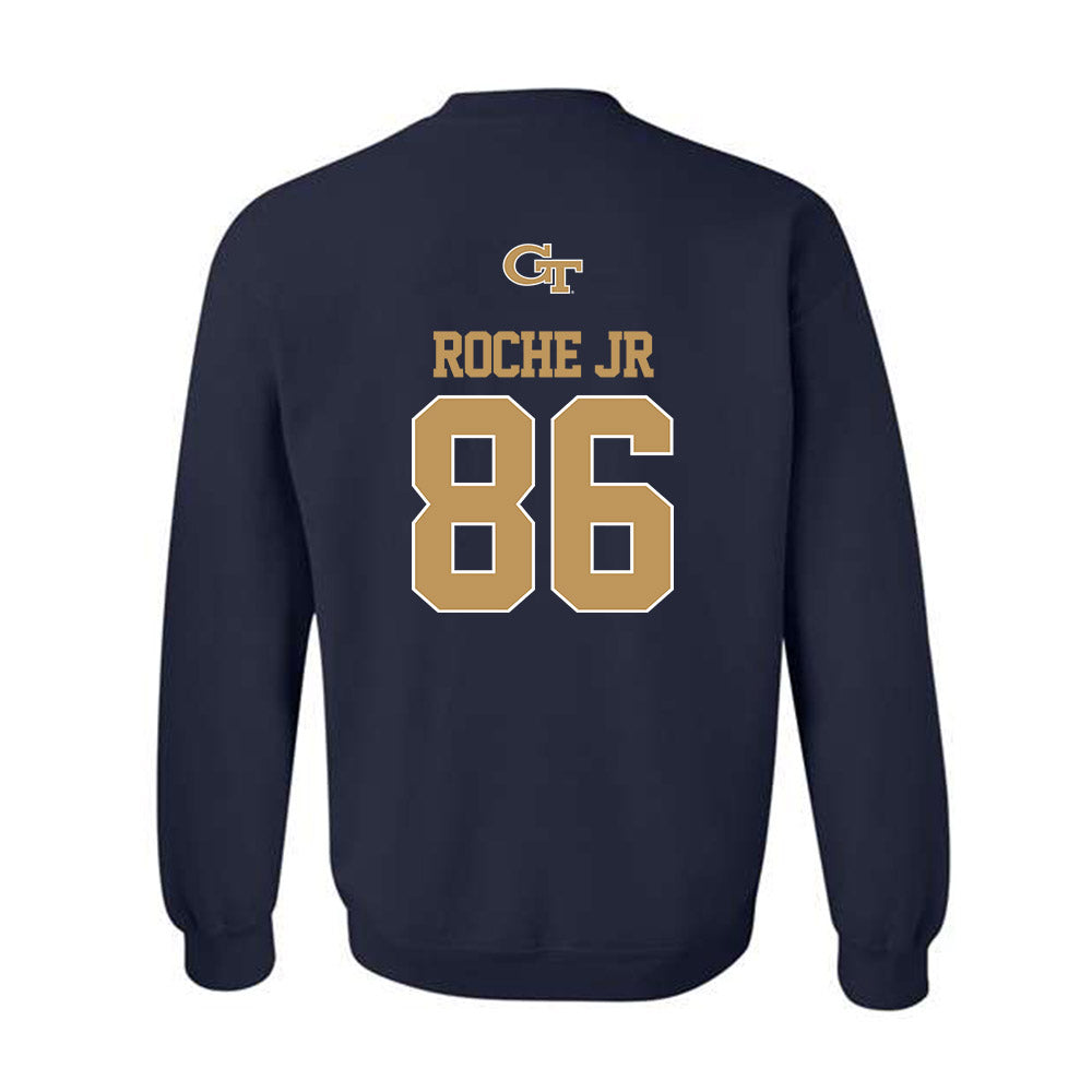Georgia Tech - NCAA Football : Kevin Roche Jr - Classic Shersey Crewneck Sweatshirt-1