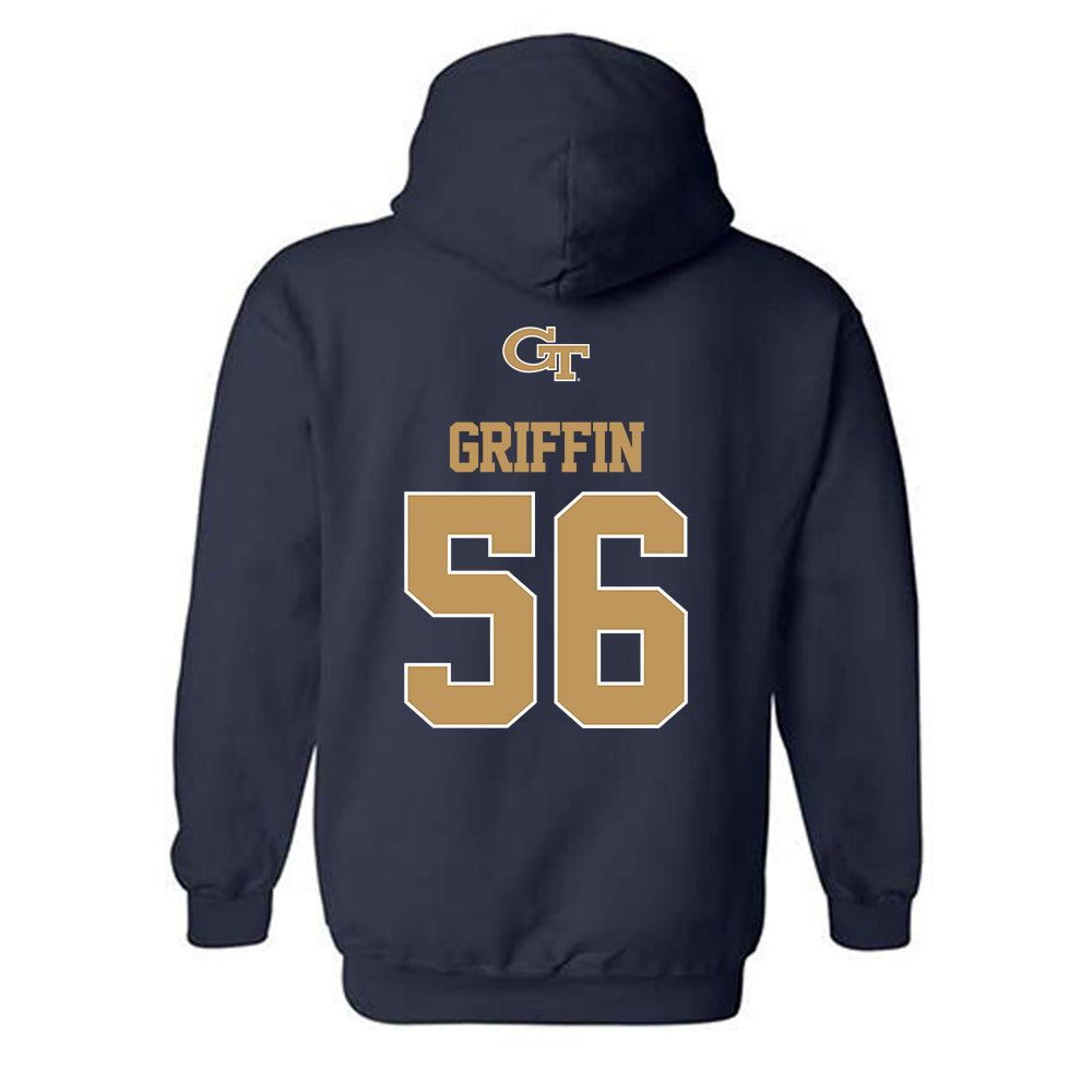 Georgia Tech - NCAA Football : Tim Griffin - Classic Shersey Hooded Sweatshirt-1