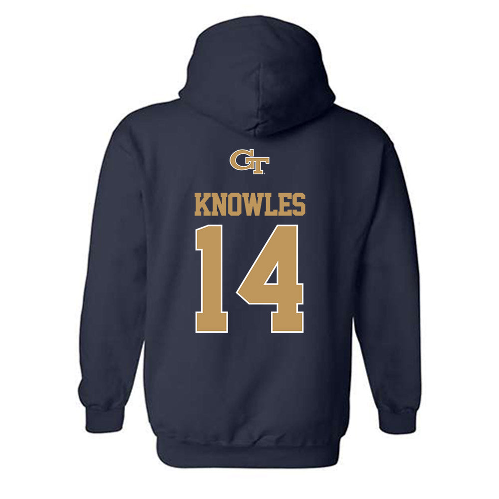 Georgia Tech - NCAA Football : Graham Knowles - Classic Shersey Hooded Sweatshirt-1