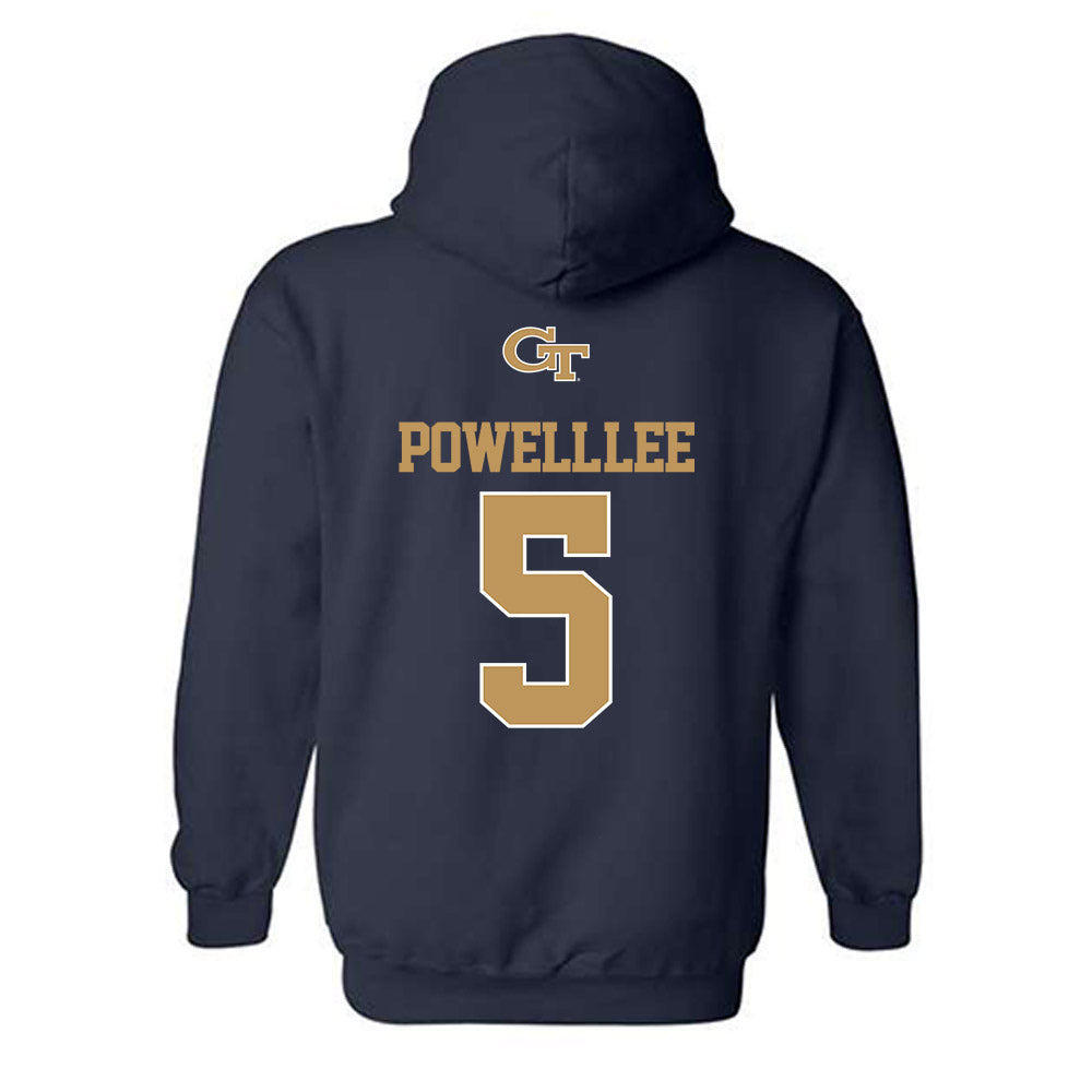 Georgia Tech - NCAA Football : Clayton Powell-Lee - Classic Shersey Hooded Sweatshirt-1