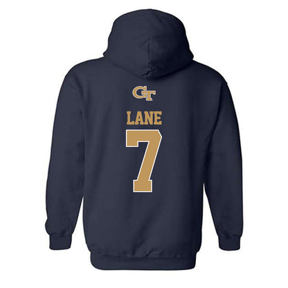 Georgia Tech - NCAA Football : Chase Lane - Classic Shersey Hooded Sweatshirt-1