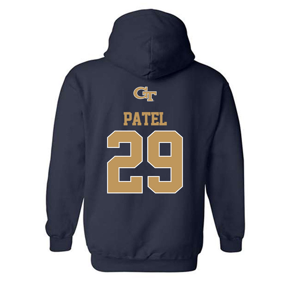 Georgia Tech - NCAA Baseball : Mason Patel - Classic Shersey Hooded Sweatshirt-1