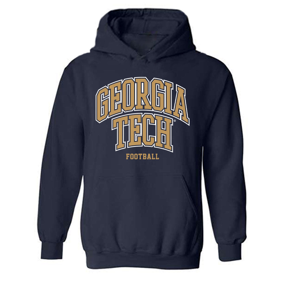 Georgia Tech - NCAA Football : Tawfiq Thomas - Classic Shersey Hooded Sweatshirt-0