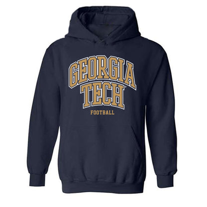 Georgia Tech - NCAA Football : Tawfiq Thomas - Classic Shersey Hooded Sweatshirt-0
