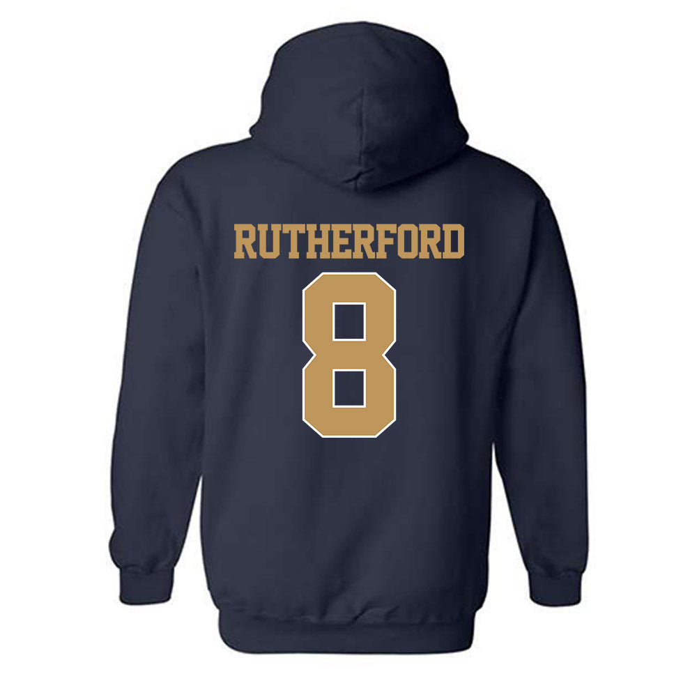 Georgia Tech - NCAA Football : Malik Rutherford - Classic Shersey Hooded Sweatshirt-1