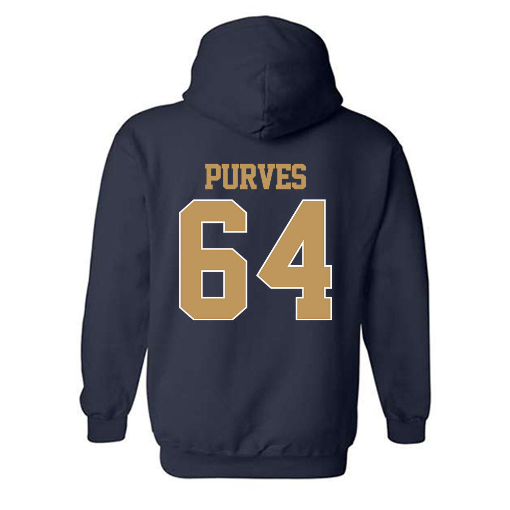 Georgia Tech - NCAA Football : Ryan Purves - Classic Shersey Hooded Sweatshirt-1