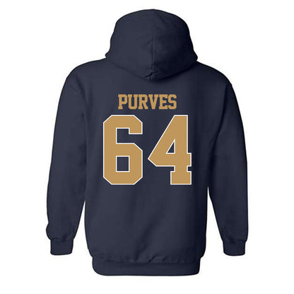 Georgia Tech - NCAA Football : Ryan Purves - Classic Shersey Hooded Sweatshirt-1