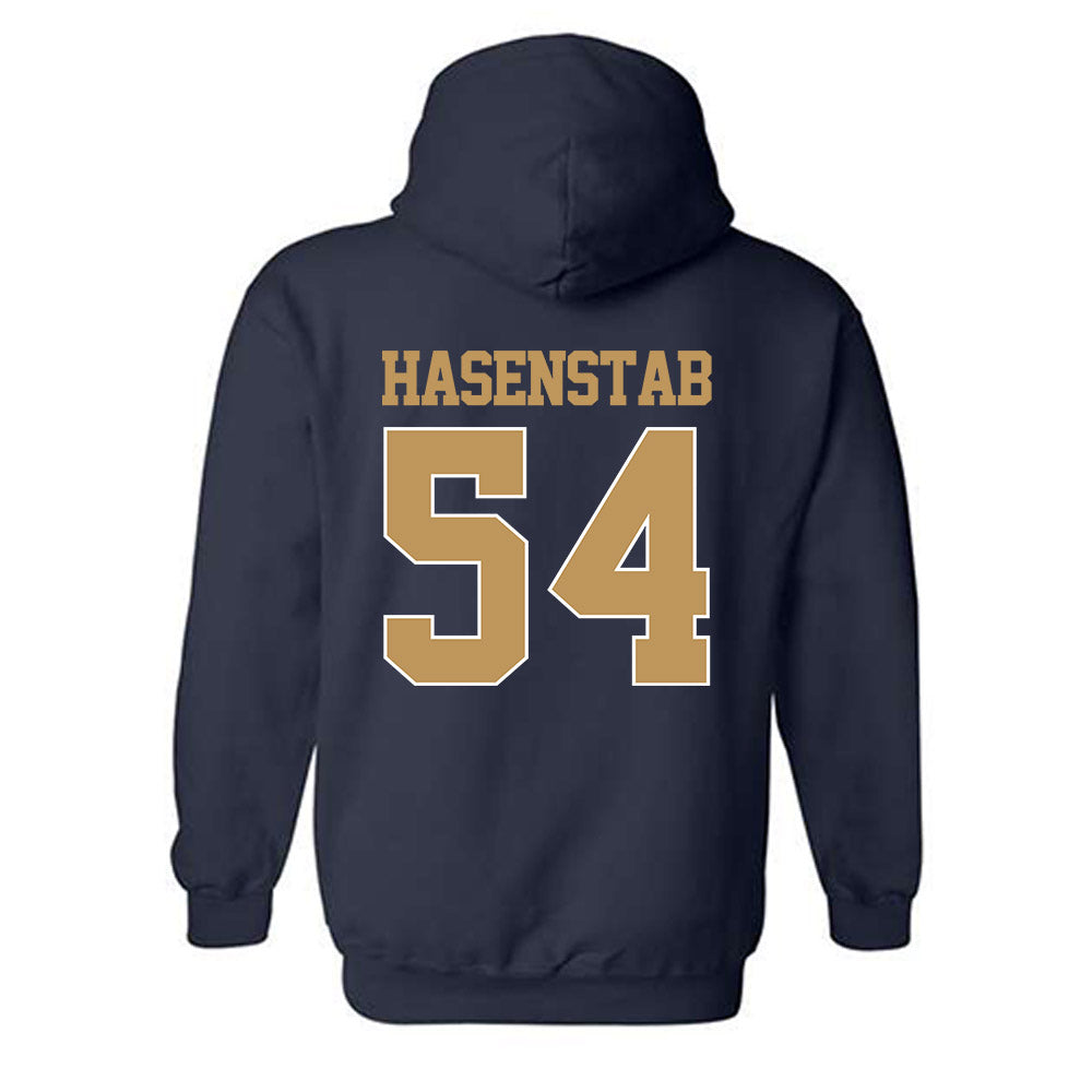 Georgia Tech - NCAA Baseball : Riley Hasenstab - Classic Shersey Hooded Sweatshirt-1