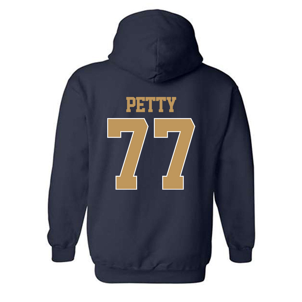 Georgia Tech - NCAA Football : Josh Petty - Classic Shersey Hooded Sweatshirt-1
