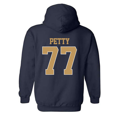 Georgia Tech - NCAA Football : Josh Petty - Classic Shersey Hooded Sweatshirt-1