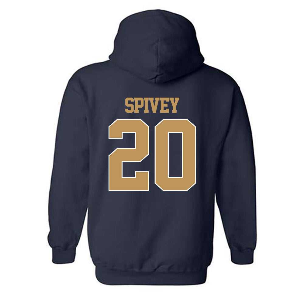 Georgia Tech - NCAA Baseball : Caden Spivey - Classic Shersey Hooded Sweatshirt-1
