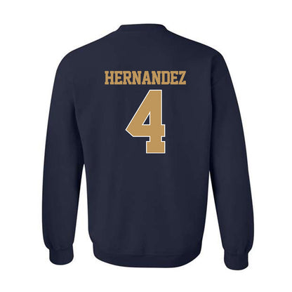 Georgia Tech - NCAA Baseball : Alex Hernandez - Classic Shersey Crewneck Sweatshirt-1