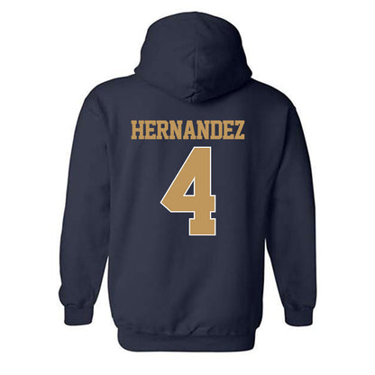 Georgia Tech - NCAA Baseball : Alex Hernandez - Classic Shersey Hooded Sweatshirt-1