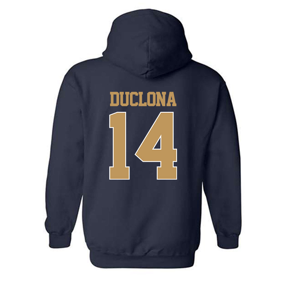 Georgia Tech - NCAA Football : Jonas Duclona - Classic Shersey Hooded Sweatshirt-1