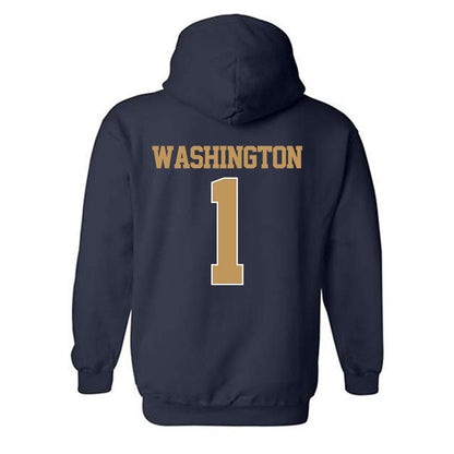 Georgia Tech - NCAA Men's Basketball : Lamar Washington - Classic Shersey Hooded Sweatshirt-1