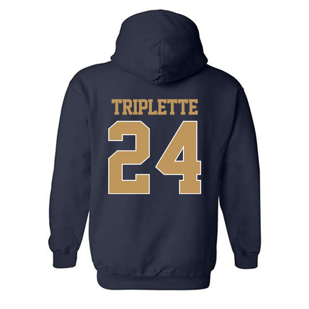 Georgia Tech - NCAA Football : Ronald Triplette - Classic Shersey Hooded Sweatshirt-1