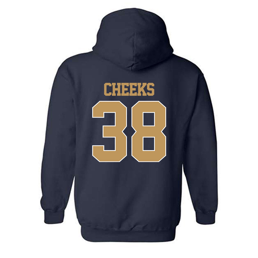 Georgia Tech - NCAA Football : A'J Cheeks - Classic Shersey Hooded Sweatshirt-1