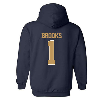 Georgia Tech - NCAA Football : LaMiles Brooks - Classic Shersey Hooded Sweatshirt-1