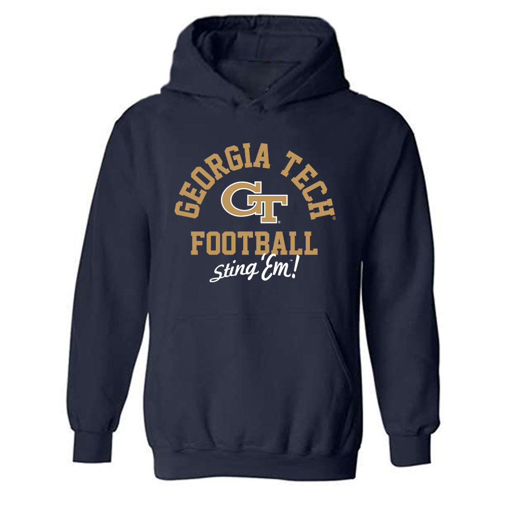 Georgia Tech - NCAA Football : Daylon Gordon - Classic Shersey Hooded Sweatshirt-0