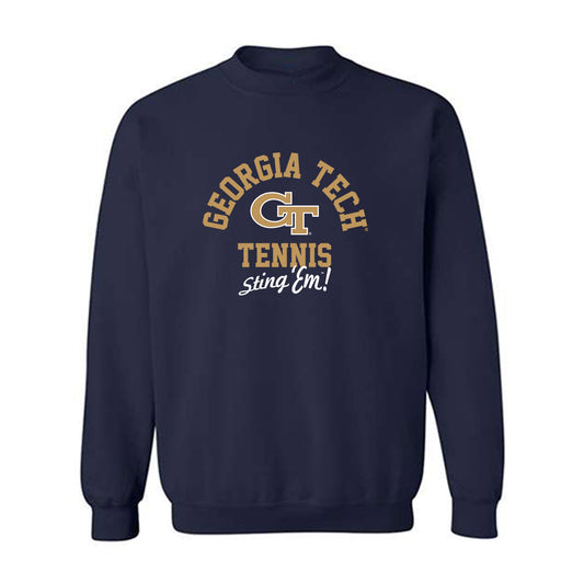 Georgia Tech - NCAA Men's Tennis : Krish Arora - Classic Shersey Crewneck Sweatshirt-0
