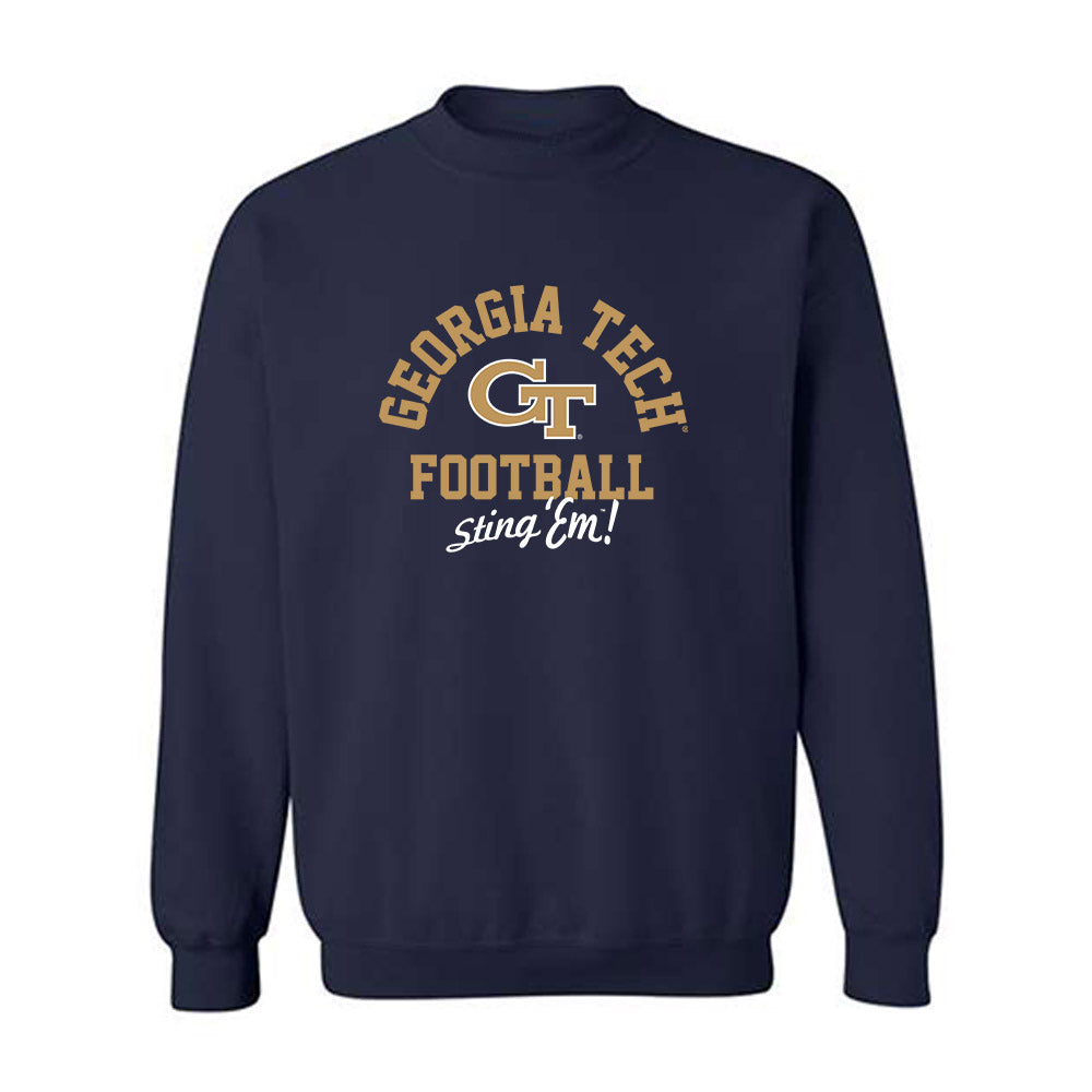 Georgia Tech - NCAA Football : Kealan Jones - Classic Shersey Crewneck Sweatshirt-0