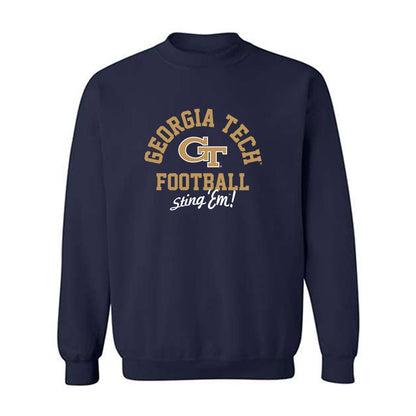 Georgia Tech - NCAA Football : Kealan Jones - Classic Shersey Crewneck Sweatshirt-0