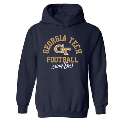 Georgia Tech - NCAA Football : Blake Ragsdale - Classic Shersey Hooded Sweatshirt-0