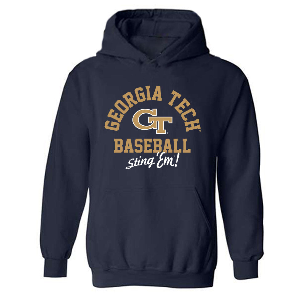Georgia Tech - NCAA Baseball : Alex Hernandez - Classic Shersey Hooded Sweatshirt-0
