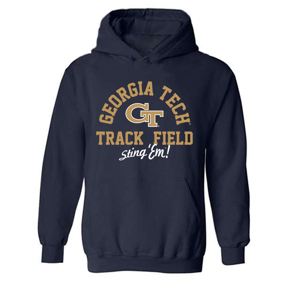 Georgia Tech - NCAA Women's Track & Field : Kendall Ward - Classic Shersey Hooded Sweatshirt-0