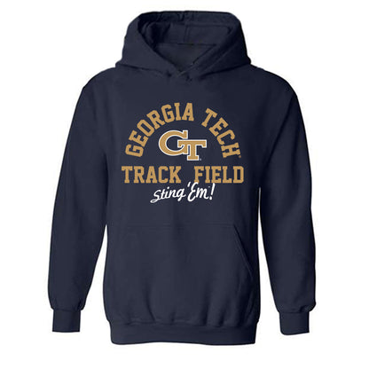Georgia Tech - NCAA Women's Track & Field : Kendall Ward - Classic Shersey Hooded Sweatshirt-0