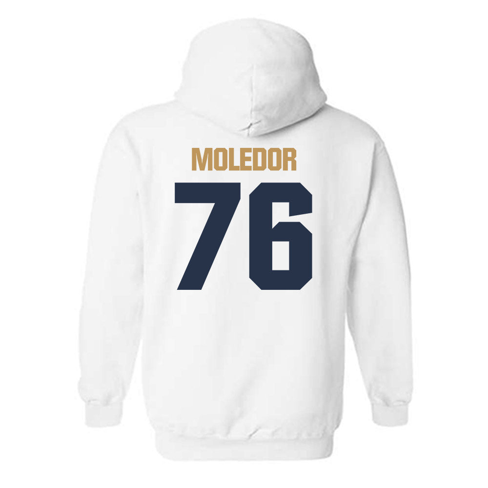 Georgia Tech - NCAA Football : Krew Moledor - Classic Shersey Hooded Sweatshirt-1