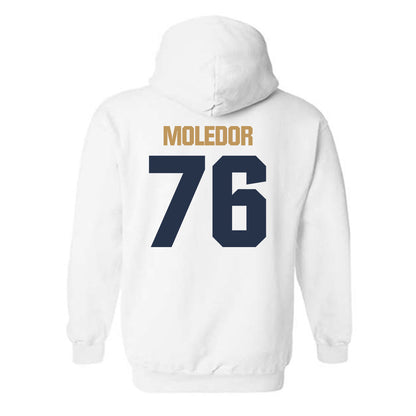 Georgia Tech - NCAA Football : Krew Moledor - Classic Shersey Hooded Sweatshirt-1