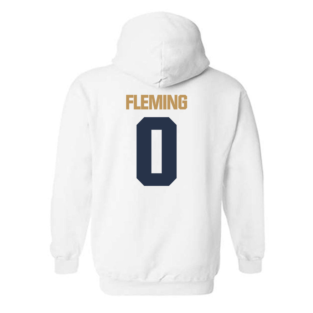 Georgia Tech - NCAA Men's Basketball : Akai Fleming - Classic Shersey Hooded Sweatshirt-1