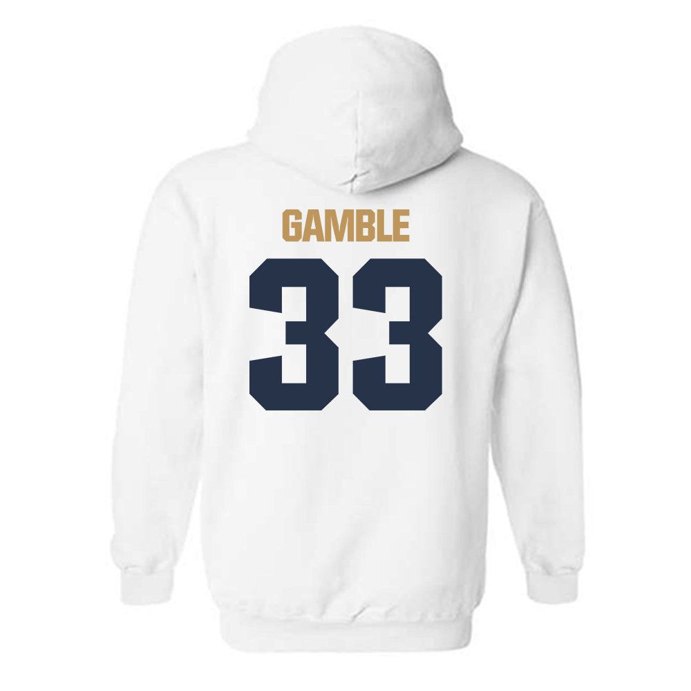 Georgia Tech - NCAA Football : CJ Gamble - Classic Shersey Hooded Sweatshirt-1