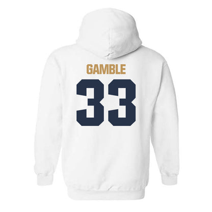 Georgia Tech - NCAA Football : CJ Gamble - Classic Shersey Hooded Sweatshirt-1