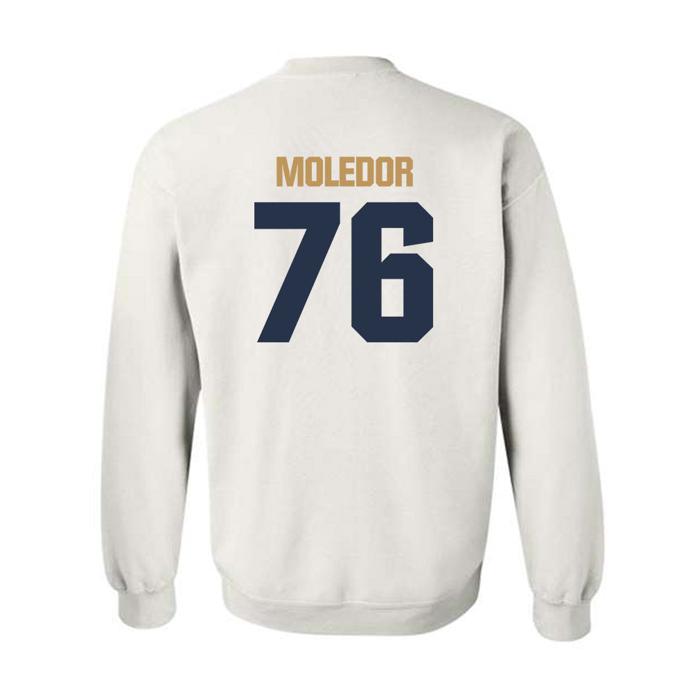 Georgia Tech - NCAA Football : Krew Moledor - Classic Shersey Crewneck Sweatshirt-1