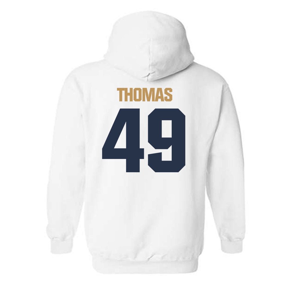 Georgia Tech - NCAA Football : Ronnie Thomas - Classic Shersey Hooded Sweatshirt-1