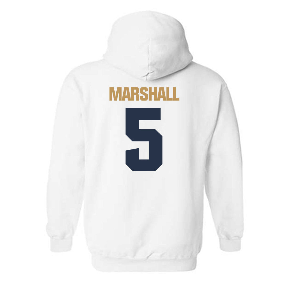 Georgia Tech - NCAA Men's Basketball : Peyton Marshall - Classic Shersey Hooded Sweatshirt-1