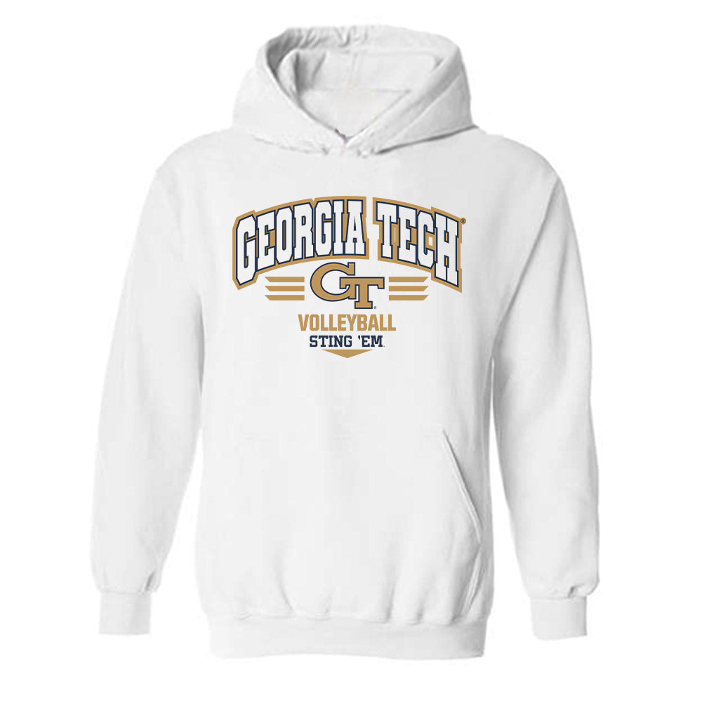 Georgia Tech - NCAA Women's Volleyball : Heloise Soares - Classic Shersey Hooded Sweatshirt-0