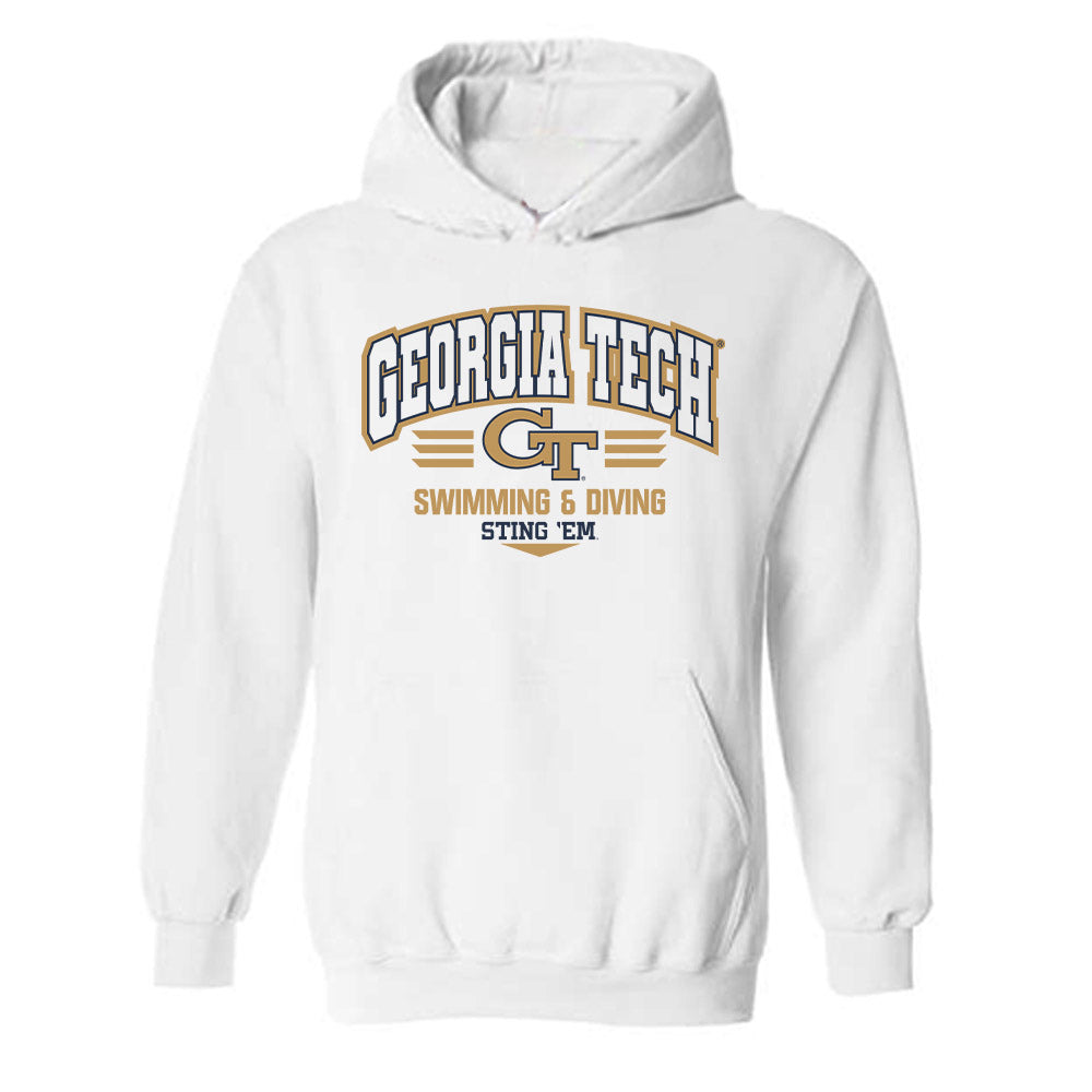 Georgia Tech - NCAA Women's Swimming & Diving : MaryGrace Guzzino - Classic Shersey Hooded Sweatshirt-0