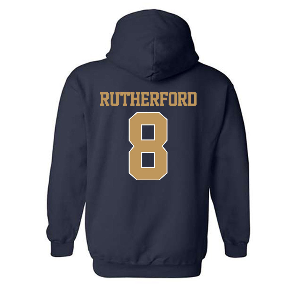 Georgia Tech - NCAA Football : Malik Rutherford - Classic Shersey Hooded Sweatshirt-1