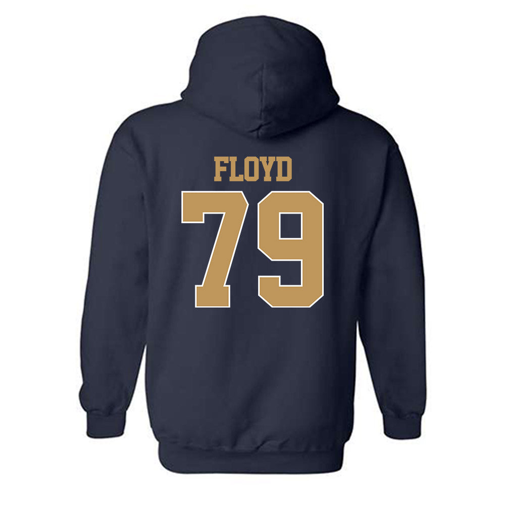 Georgia Tech - NCAA Football : Jordan Floyd - Classic Shersey Hooded Sweatshirt-1