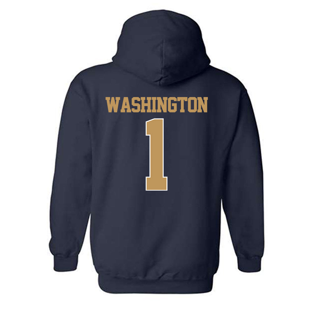Georgia Tech - NCAA Men's Basketball : Lamar Washington - Classic Shersey Hooded Sweatshirt-1